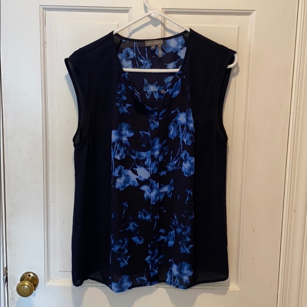 Vince Camuto floral sleeveless blouse